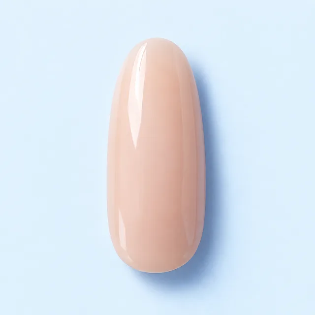 Échantillon illustratif : forme d’ongle Ovale, finition nude